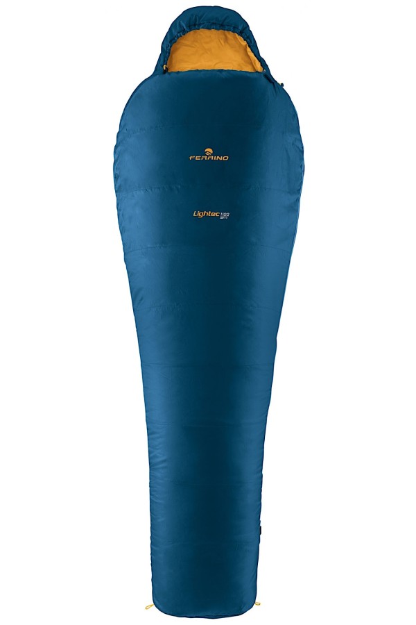 LIGHTEC SM 1100 :  Sac de couchage 3 saisons - 1,1 kg - Température de confort de 2°C - Marque Ferrino.