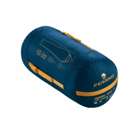 LIGHTEC SM 1100 :  Sac de couchage 3 saisons - Vue sac de compression - Marque Ferrino.