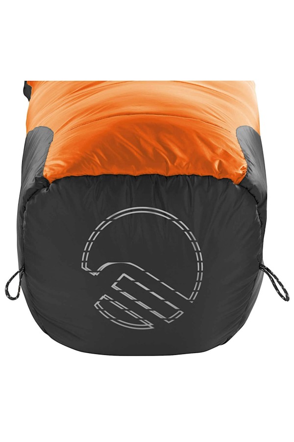 HL MYSTIC :  Sac de couchage 4 saisons - 1,5 kg - Température de confort de -3°C - Vue du bas - Marque Ferrino.