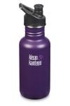 GOURDE INOX CLASSIC - 532 ml  - Bouchon Sport 3.0 : Couleur Winter plum mat - Bordeau mat - Marque Klean Kanteen