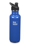 GOURDE INOX CLASSIC - 800 ml  - Bouchon Sport 3.0 : Couleur Coastals waters - Bleu marine - Marque Klean Kanteen