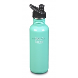 GOURDE INOX CLASSIC - 800 ml  - Bouchon Sport 3.0 : Couleur Sea crest - Vert clair - Marque