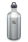 GOURDE INOX CLASSIC -  1182ml (64 oz) - Bouchon Loop : Couleur Brushed stainless - Aspect inox - Marque Klean Kanteen