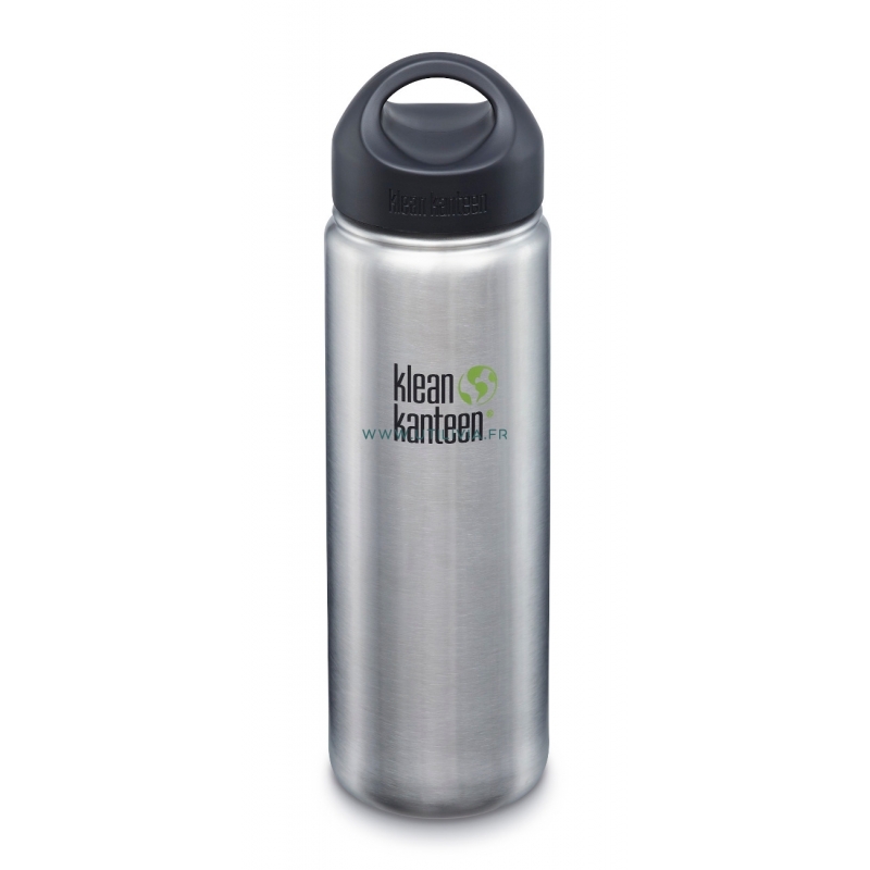 GOURDE INOX WIDE - 800 ml (27 oz) - Goulot extra large de 54 mm - Bouchon Wide : Couleur Brushed stainless - Klean Kanteen GOURDE INOX WIDE - 800 ml (27 oz) - Goulot extra large de 54 mm - Bouchon Wide : Couleur Brushed stainless - Klean Kanteen