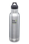 GOURDE INOX ISOLATED CLASSIC - Isotherm - 592 ml - Bouchon Loop : Couleur Brushed stainless - Aspect inox - Marque Klean Kanteen