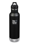 GOURDE INOX ISOLATED CLASSIC - Isotherm - 592 ml - Bouchon Loop : Couleur Shale black mat - Noir mat - Marque Klean Kanteen