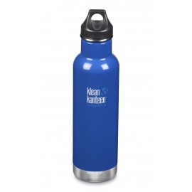 GOURDE INOX ISOLATED CLASSIC - Isotherm - 592 ml - Bouchon Loop : Couleur Coastal waters - Bleu - Marque Klean Kanteen