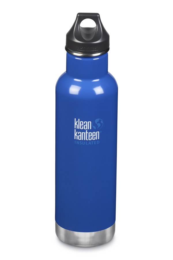 GOURDE INOX ISOLATED CLASSIC - Isotherm - 592 ml - Bouchon Loop : Couleur Coastal waters - Bleu - Marque Klean Kanteen