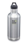 GOURDE INOX ISOLATED CLASSIC - Isotherm - 946 ml - Bouchon Loop : Couleur Brushed stainless - Aspect inox - Marque Klean Kanteen