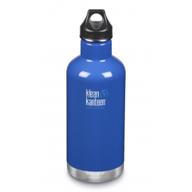 GOURDE INOX ISOLATED CLASSIC - Isotherm - 946 ml - Bouchon Loop : Couleur Coastal waters - Bleu - Marque Klean Kanteen