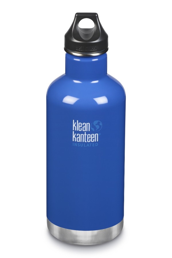GOURDE INOX ISOLATED CLASSIC - Isotherm - 946 ml - Bouchon Loop : Couleur Coastal waters - Bleu - Marque Klean Kanteen