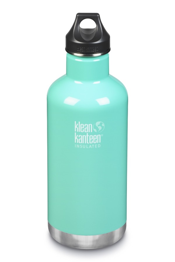 GOURDE INOX ISOLATED CLASSIC - Isotherm - 946 ml - Bouchon Loop : Couleur Sea crest - Vert clair - Marque Klean Kanteen