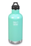 GOURDE INOX ISOLATED CLASSIC - Isotherm - 946 ml - Bouchon Loop : Couleur Sea crest - Vert clair - Marque Klean Kanteen