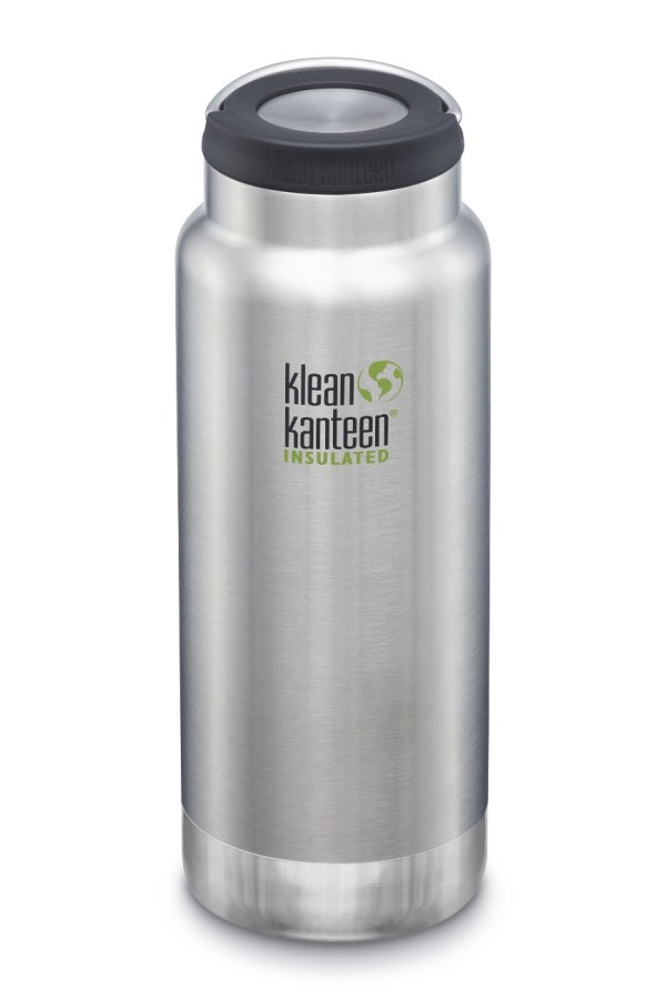 GOURDE INOX KLEAN KANTEEN TKWIDE - Isotherme - 946 ml  - Bouchon Wide Loop : Couleur Brushed stainless - Inox