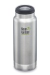 GOURDE INOX KLEAN KANTEEN TKWIDE - Isotherme - 946 ml  - Bouchon Wide Loop : Couleur Brushed stainless - Inox