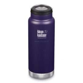 GOURDE INOX ISOLATED CLASSIC - Isotherme - 946 ml - Bouchon Wide Loop : Couleur Kalamata - Violet - Marque Klean Kanteen