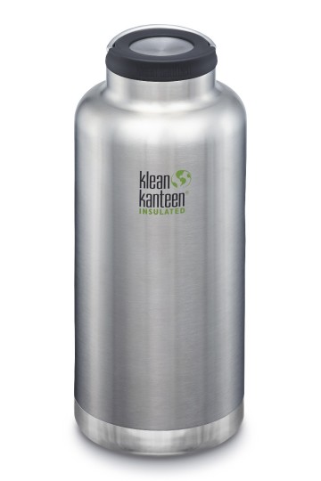 GOURDE INOX KLEAN KANTEEN TKWIDE - Isotherme - 1900 ml - Bouchon Wide Loop : Couleur Brushed stainless - Inox