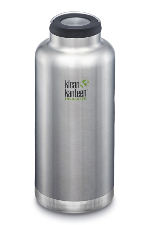 GOURDE INOX KLEAN KANTEEN TKWIDE - Isotherme - 1900 ml  - Bouchon Wide Loop : Couleur Brushed stainless - Inox