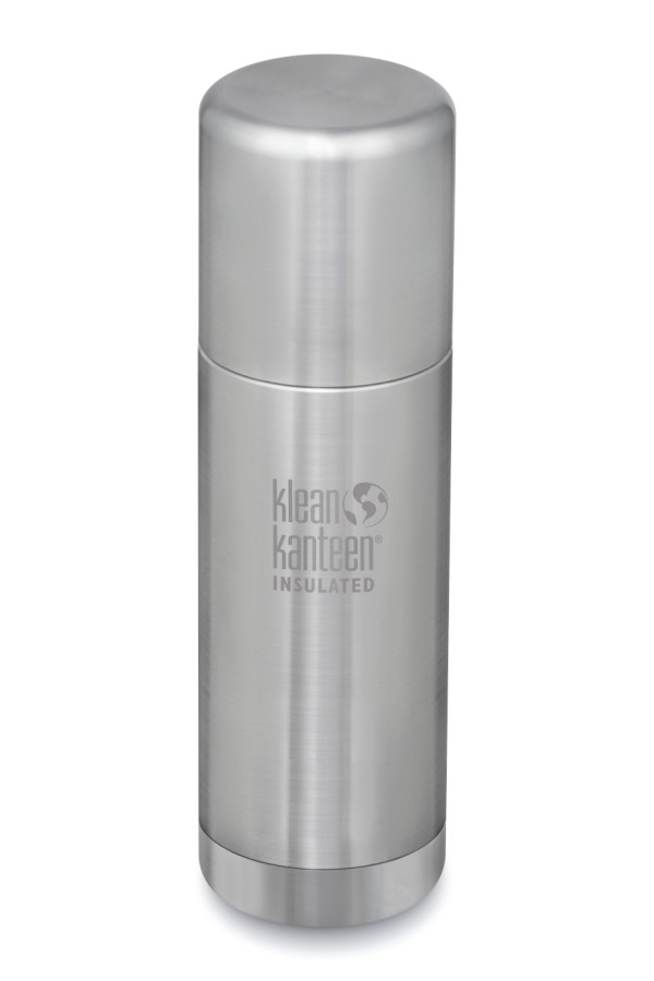 GOURDE INOX KLEAN KANTEEN TKPRO - Isotherme - 500 ml - 16 oz - Vue fermée : Couleur Brushed stainless - Inox