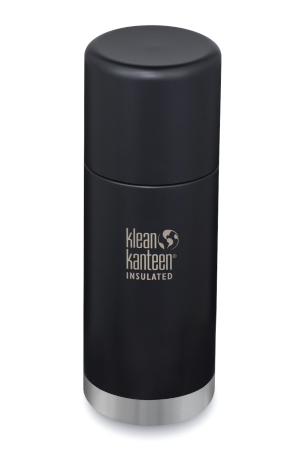 GOURDE INOX KLEAN KANTEEN TKPRO - Isotherme - 750 ml - 25 oz - Vue fermée :  Couleur Shale black mat - Noir mat