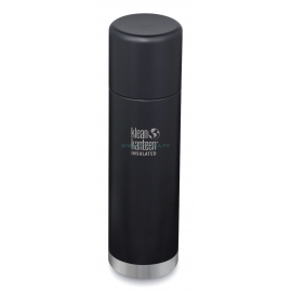 GOURDE INOX KLEAN KANTEEN TKPRO - Isotherme - 1000 ml - 32 oz - Vue fermée :  Couleur Shale black mat - Noir mat