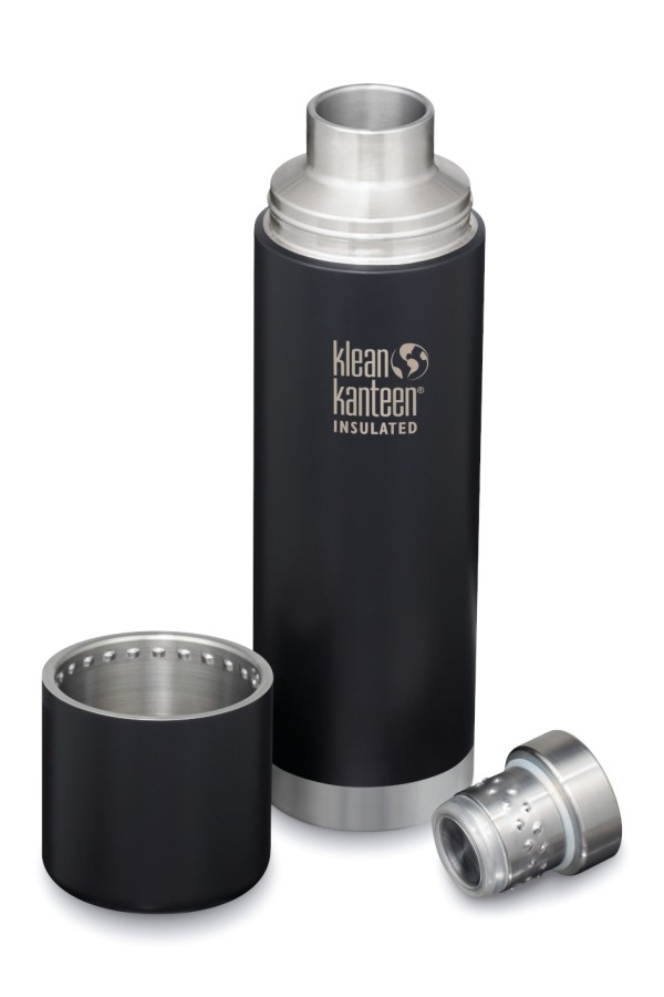GOURDE INOX KLEAN KANTEEN TKPRO - Isotherme - 1000 ml - 32 oz :  Couleur Shale black mat - Noir mat