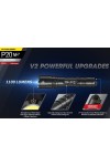 NITECORE P20 V2 - Version 2 : Lampe torche tactique - 1100 lumens - Améliorations par rapport à la version 1 - Marque Nitecore