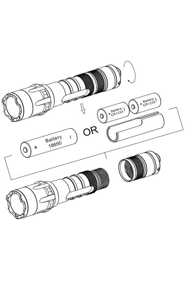 NITECORE P20 V2 - Version 2 : Lampe torche tactique - 1100 lumens - Piles utilisables - Marque Nitecore