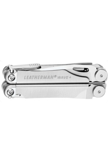 LEATHERMAN WAVE + - Couleur inox : Pince multifonctions - 18 outils - Vue fermée - Marque Leatherman