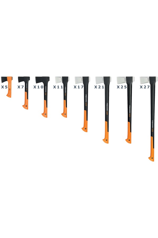 Ensemble des hachettes et haches FISKARS de type " X "