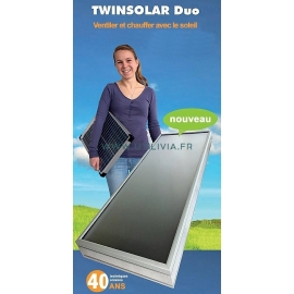 TWINSOLAR DUO : Capteur solaire aérothermique mural - Marque GRAMMER SOLAR