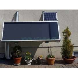 TWINSOLAR DUO : Exemple de pose - Capteur solaire aérothermique mural - Marque GRAMMER SOLAR