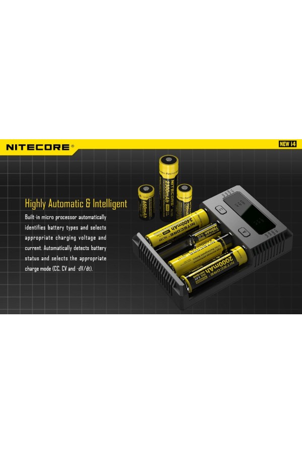 NITECORE NEW i34 : Chargeur de pile universel intelligent - Adaptation du type de charge - Marque Nitecore