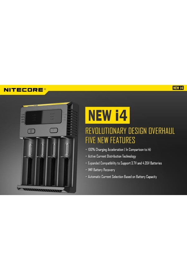 NITECORE NEW i34 : Chargeur de pile universel intelligent - Améliorations par rapport au i4 - Marque Nitecore