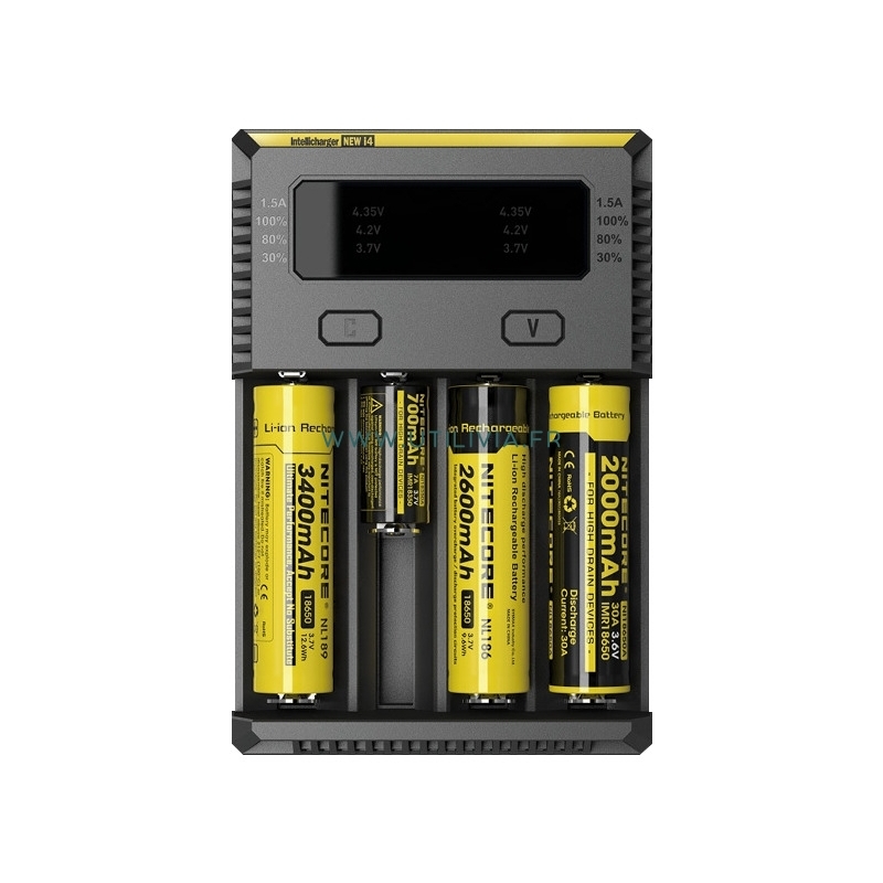 Chargeur De Batterie USB 18650, 1 2 3 4 Emplacements AC 110V 220V, Double  Pour Charge 18650, Batterie Au Lithium Rechargeable 3.7V Du 1,15 €