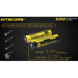 NITECORE NL1835R : Compatible avec de nombreux appareils