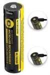NITECORE NL1835R : Pile rechargeable Li-ion 18650 - Fiche micro-USB intégrée - 3500 mAh - Marque Nitecore
