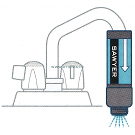 TAP FILTER - SP134 : Usage avec robinet domestique - Marque SAWYER TAP FILTER - SP134 : Usage avec robinet domestique - Marque SAWYER