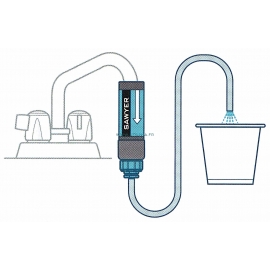 TAP FILTER - SP134 : Usage déporté avec tuyau - Marque SAWYER TAP FILTER - SP134 : Usage déporté avec tuyau - Marque SAWYER