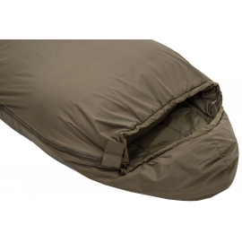 TROPEN- Taille M  : Sac de couchage 2 saisons ultra résistant - Zoom sur partie haute - Marque CARINTHIA