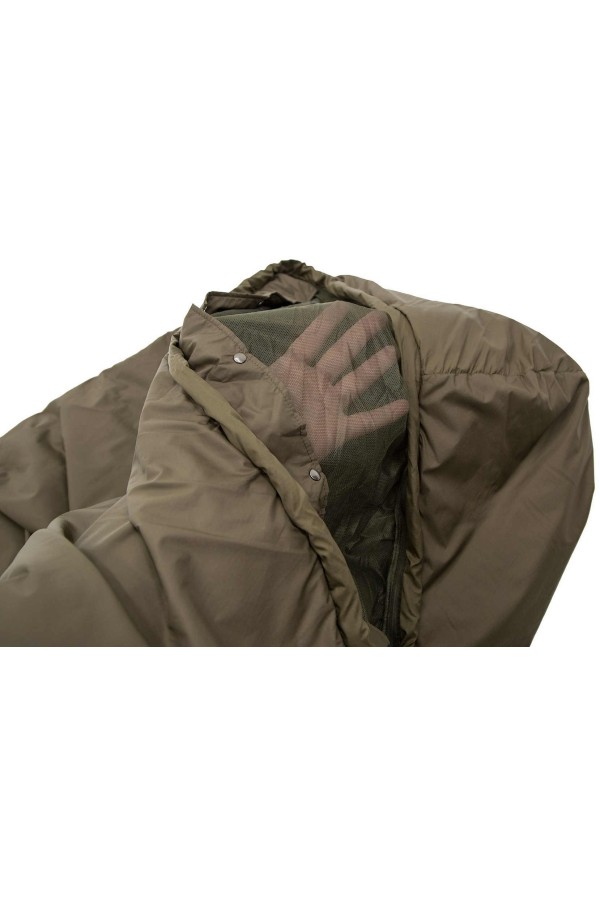 TROPEN - Taille M  : Sac de couchage 2 saisons ultra résistant - Zoom sur moustiquaire -  Marque CARINTHIA