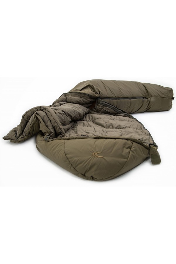 WILDERNESS - Zip à droite : Sac de couchage 4 saisons ultra résistant - Vue partie avant - Marque CARINTHIA