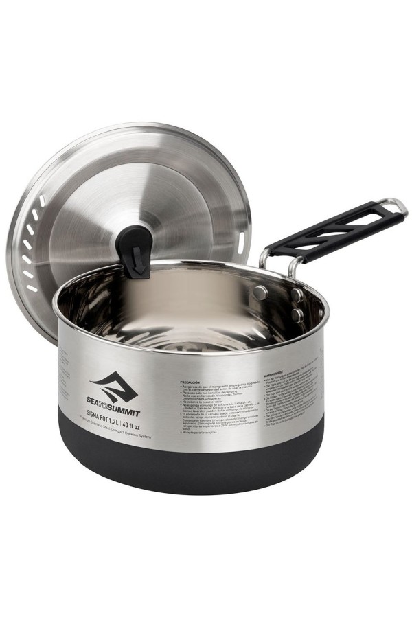 SIGMA POT - 1,2 litre : Popote - Inox - Maintien du couvercle - Marque Sea to Summit
