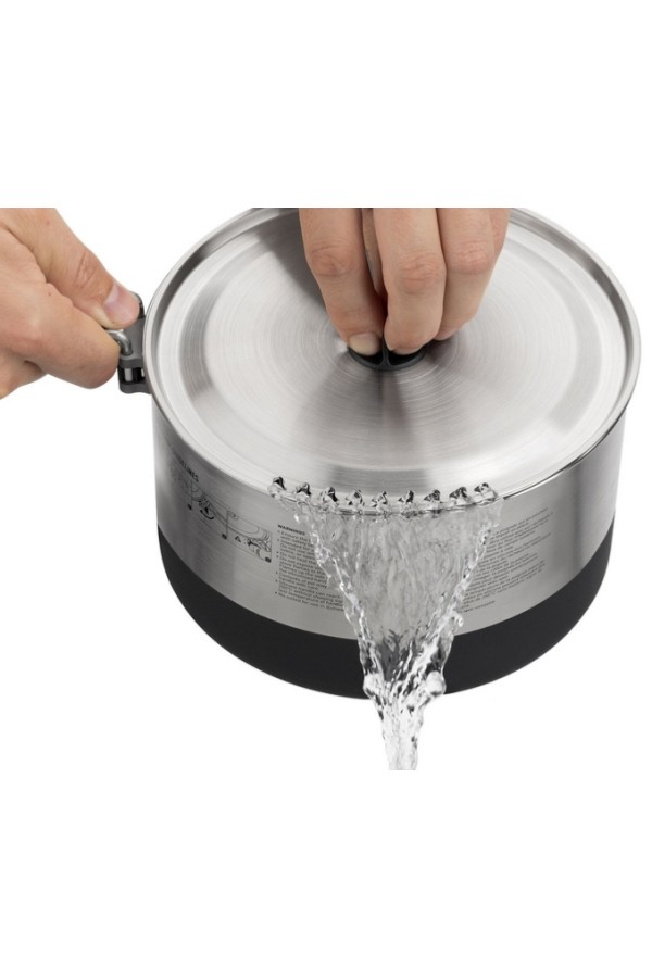 SIGMA POT - 1,2 litre : Popote - Inox - Usage de la passoire - Marque Sea to Summit