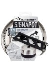 SIGMA POT - 1,2 litre : Popote - Inox - Vue de dessus - Marque Sea to Summit