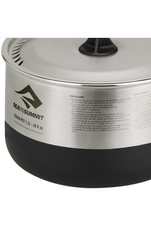 SIGMA POT - 1,2 litre : Popote - Inox - Zoom - Marque Sea to Summit