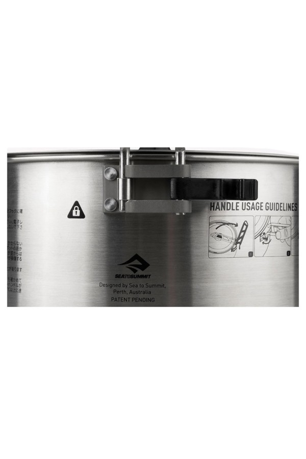 SIGMA POT - 1,2 litre : Popote - Inox - Verrouillage de la poignée - Marque Sea to Summit