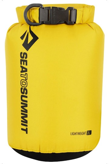 SAC ÉTANCHE LÉGER - 2 litres - Couleur : Jaune : 70 Deniers - Marque Sea to Summit