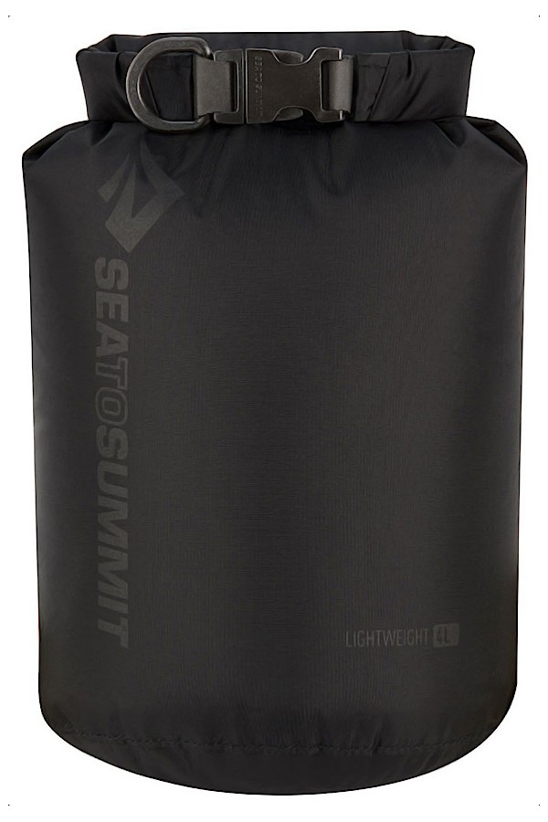 SAC ÉTANCHE LÉGER - 4 litres - Couleur : Noire : 70 Deniers - Marque Sea to Summit