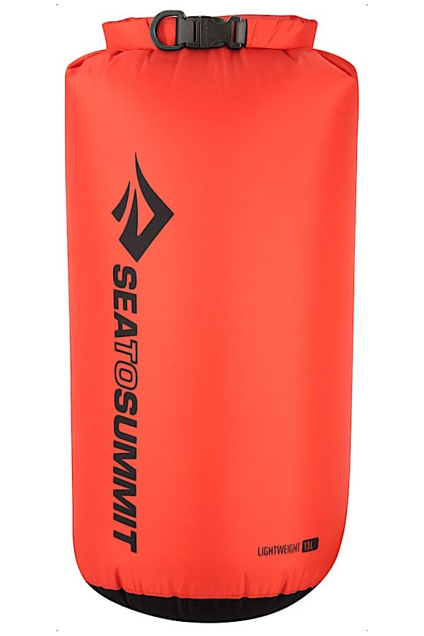 SAC ÉTANCHE LÉGER - 13 litres - Couleur rouge : 70 Deniers - Marque Sea to Summit